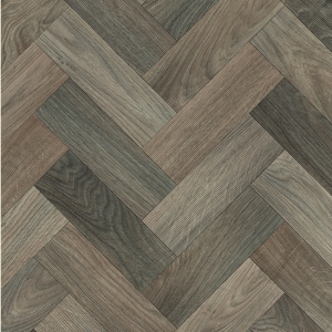 PVC Bodenbelag Typ Expowood 1028 - Light Brown & Grey Chevrons